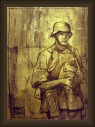 ARTE-ART-WW2-SVEN HASSEL-MILITAR-MILITARY-GERMAN SOLDIER-SOLDADO ALEMAN-PAINTINGS-PINTURAS-ERNEST DESCALS-